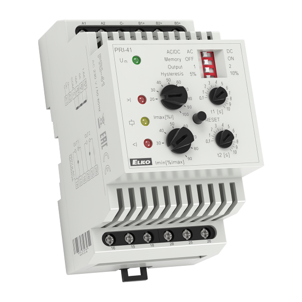 Трехфазное реле тока PRI-41/24V AC/DC 24V  ELKOep