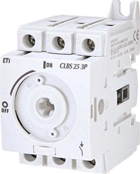 Вимикач навантаження CLBS 25 3P (без рукоятки, 25A, "1-0") 4661401 ETI
