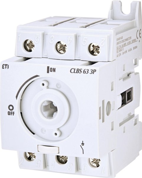 Выключатель нагрузки CLBS 63 3P (без рукоятки, 63A, "1-0") 4661403 ETI