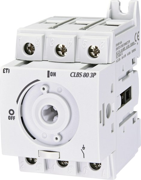Вимикач навантаження CLBS 80 3P (без рукоятки, 80A, "1-0") 4661404 ETI