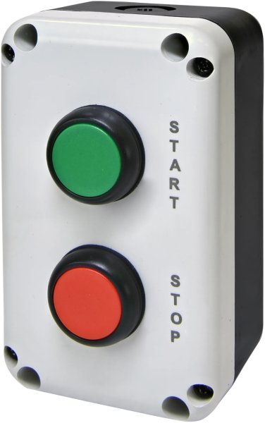Кнопковий пост 2-модул. ESB2-V4 (Standart, "START/STOP", зелена/червона) 4771626 ETI
