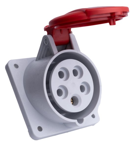 Розетка вбудована (силовий роз'єм) EE-1653 N IP54 (16A, 400V, 3P+N+PE) 4482162 ETI