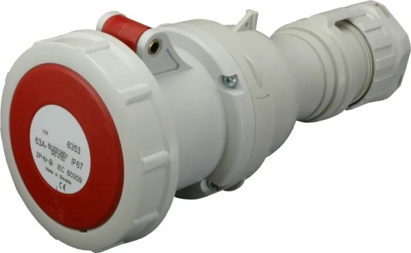 Розетка кабельна (силовий роз'єм) ESH-6353 IP67 (63A, 400V, 3P+N+PE) 4482013 ETI