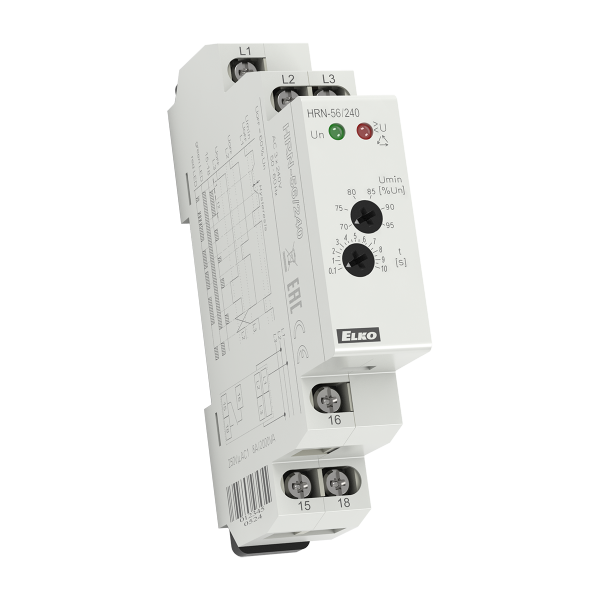 Реле контроля последовательности и выпадения фаз HRN-56/240V 3x240V ELKOep