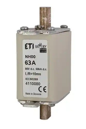 Запобіжник NH-00 Battery 63A 80V DC 4110080 ETI