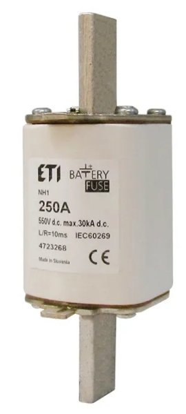 Запобіжник NH-1 Battery 200A 550V DC 4723266 ETI
