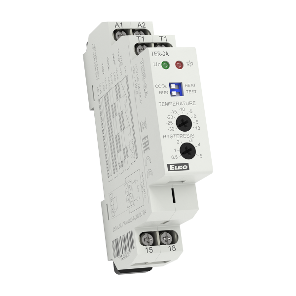 Термостат TER-3A AC/DC 24-240V ELKOep