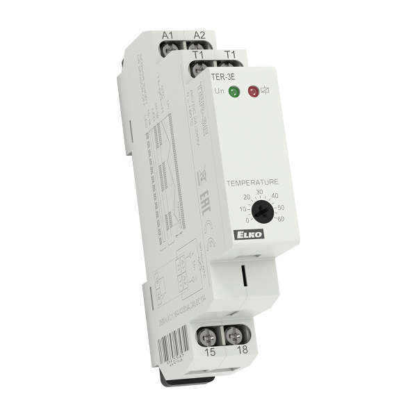 Термостат TER-3E AC/DC 24-240V ELKOep