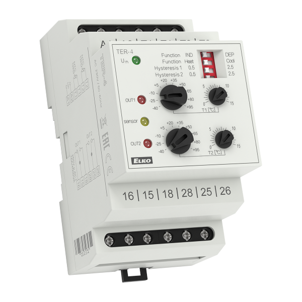 Термостат TER-4/UNI AC/DC 24-240V ELKOep