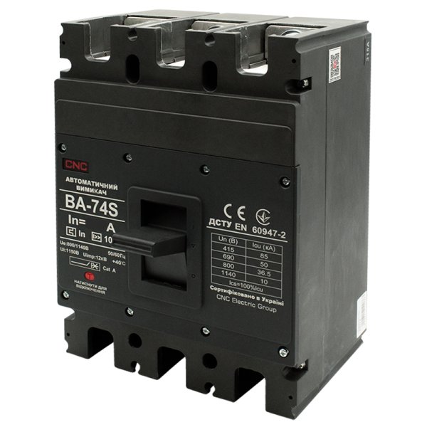 Автоматический выключатель ВА-74S 400А 3Р 800/1140В 36.5кА 10In CNC