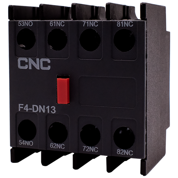 Блок контакт додатковий F4-13, 1NO + 3NC, CNC
