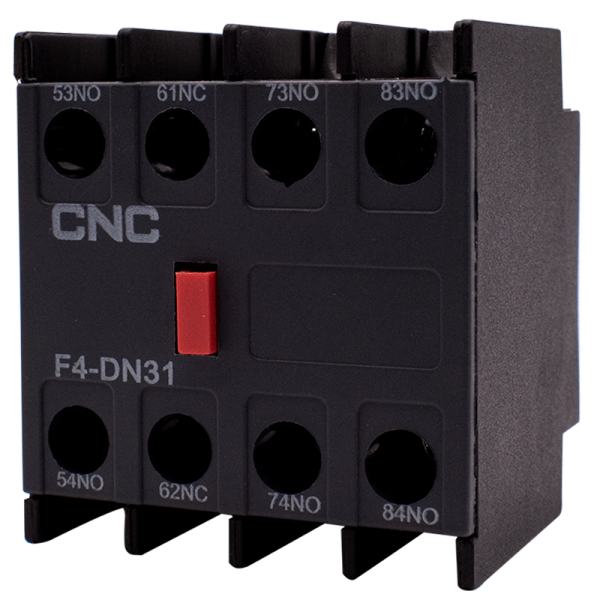 Блок контакт дополнительный F4-13, 3NO + 1NC, CNC