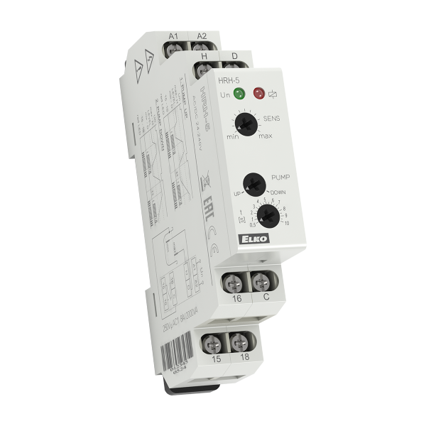 Реле контролю рівня рідини HRH-5/UNI AC/DC 24-240V ELKOep