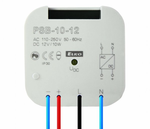 Стабілізований блок живлення PSB-10-12 AC 110 - 250V, DC 12V ELKOep
