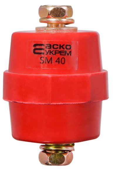 Изолятор-держатель силовой шины SM40 (с болтом М8) Аско