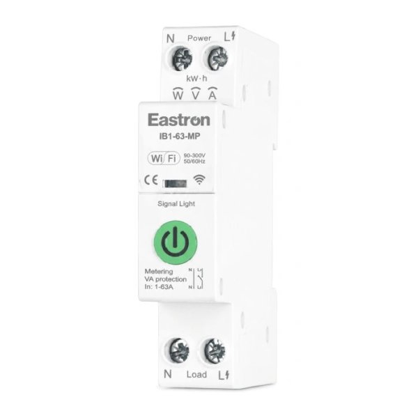 IB1-63MP Розумний вимикач-лічильник 90-300V AC 1P+N Wi-Fi (2.4GHz) 63A EASTRON