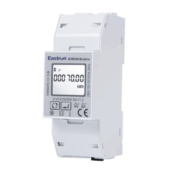 SDM230-Modbus Аналізатор мережі з RS485 Вх. 100A на Din (Кл. 1,0) 1ф. EASTRON
