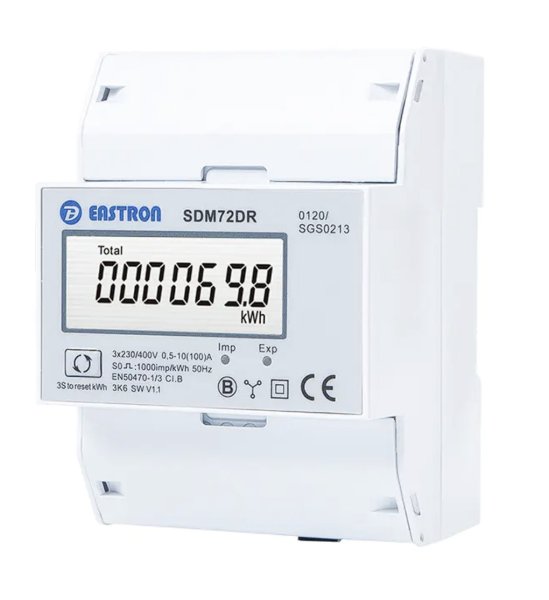 SDM72DR Лічильник електроенергії 3ф. без RS485 Вх.100A на Din (Кл. 1,0) EASTRON