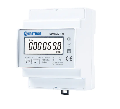 SDM72СТ-М Лічильник електроенергії 3 фазний з RS485 Вх.5A на Din (Кл.1/B) EASTRON