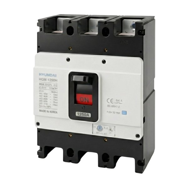HGM1250S3PESBS0000C01250A Автоматический выключатель MCCB HGM 3P 1250А Icu-70kA HD HYUNDAI