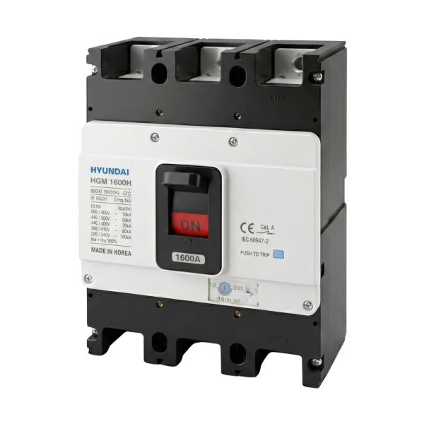 HGM1600S3PESBS0000C01600 Автоматический выключатель MCCB HGM 3P 1600А Icu-70kA HD HYUNDAI