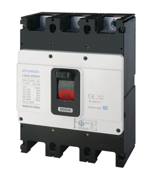HGM800S3PT4S0000C00800F Автоматический выключатель в литом корпусе 800А Icu-50kA HD HYUNDAI