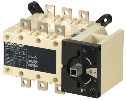 41AC3013 Переключатель нагрузки SIRCOVER 3x125А (I-0-II) Socomec