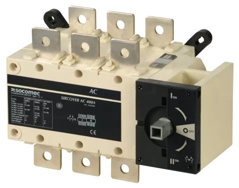 41AC3040 Перемикач навантаження SIRCOVER 3x400А (I-0-II) Socomec