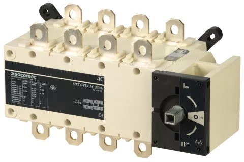 41AC4025 Перемикач навантаження SIRCOVER 4X250А (I-0-II) Socomec