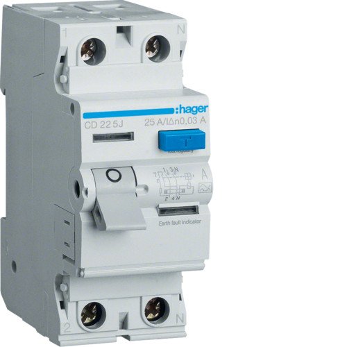CDA240D Диференціальне реле (ПЗВ) CD240J 40A 2P 30mA тип A Hager