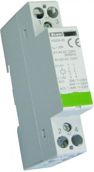 Модульный контактор VS220-20/230V AC/DC 230V ELKOep