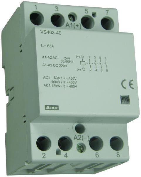 Модульный контактор VS463-22/230V AC/DC 230V ELKOep