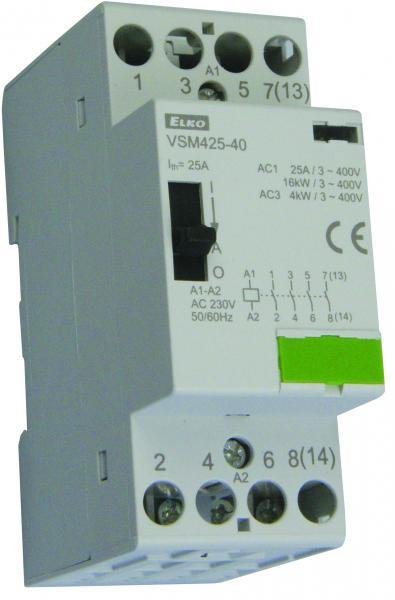 Модульний контактор VSM425-40/24V AC 24V з ручним керуванням ELKOep