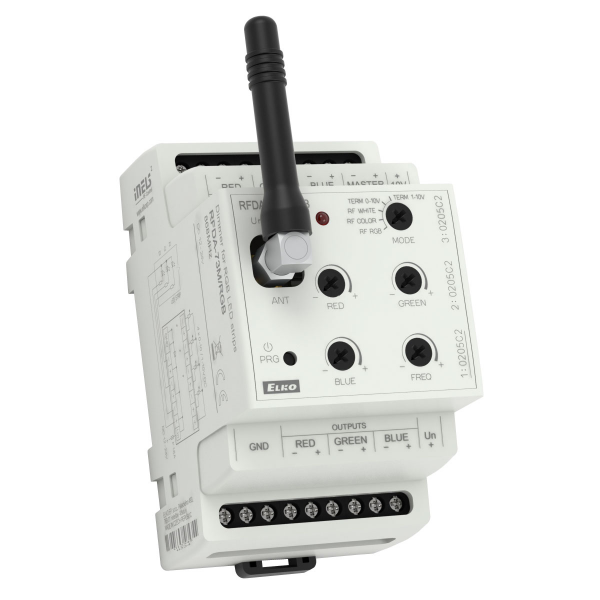 Регулятор світлодіодних (RGB) стрічок 3-канальний RFDA-73M/RGB DC 12 - 24V iNELS
