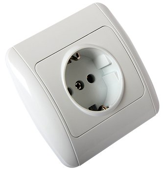 Розетка e.install.stand.810 з з/к з рамкою s035026 E.NEXT