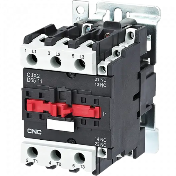 Пускатель электромагнитный CJX2-6511, 65A, АС3, катушка 24В, NO+NC, 30кВт, CNC