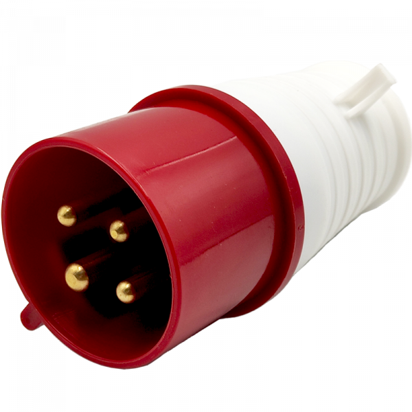 Вилка переносна YHT-024, 3Р+N, 32А, IP44, CNC