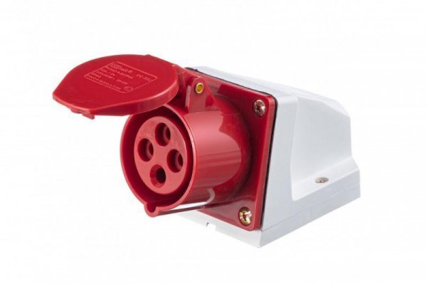 Розетка стаціонарна YHT-124, 3Р+N, 32А, IP44, CNC
