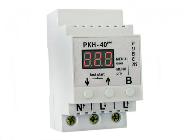 Реле контролю напруги РКН-40pro, 40A, РУБІЖ