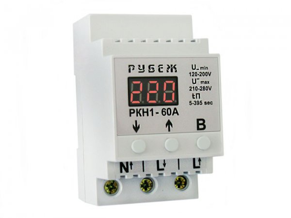 Реле контролю напруги РКН-60pro, 60A, РУБІЖ