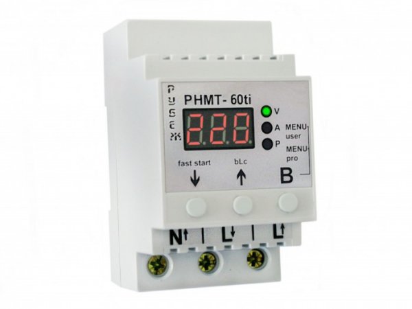 Реле контроля напряжения РНМТ-60ti, 60A, РУБЕЖ