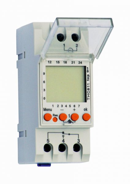 Таймер недельный Т15-АС цифровой 16А 230В с аккумулятором на DIN-рейку Electro