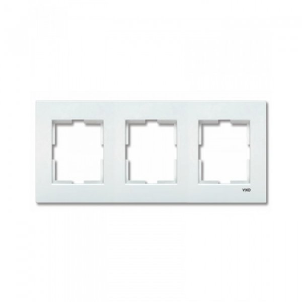 Тройная горизонтальная рамка VIKO Karre Белый (90960202)