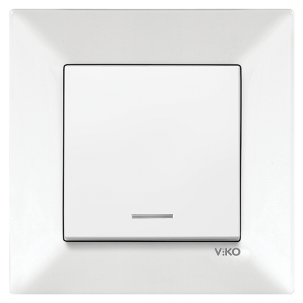 Вимикач з підсвічуванням VIKO Meridian Білий (90970019-WH)
