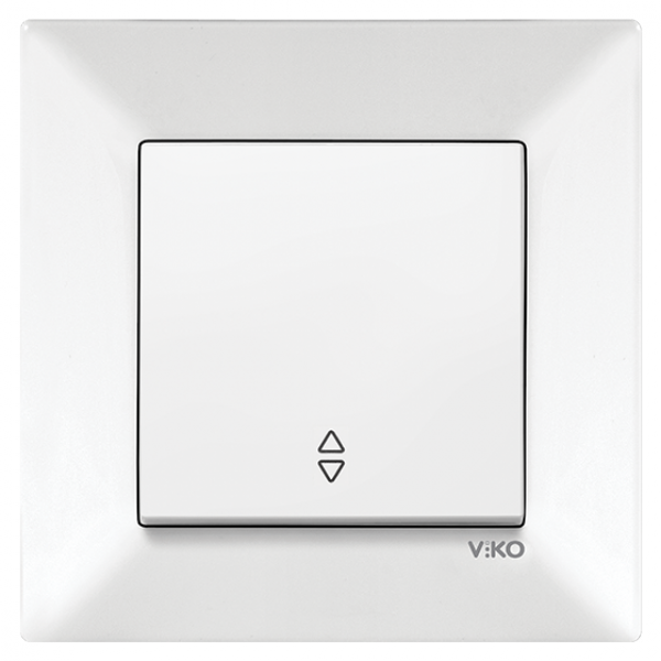 Перемикач прохідний VIKO Meridian Білий (90970004-WH)