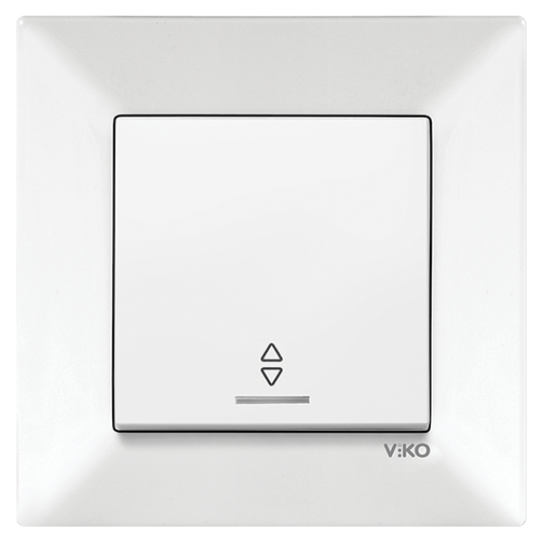 Переключатель проходной с подсветкой VIKO Meridian Белый (90970063-WH)