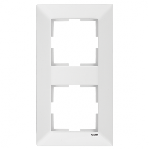 Двойная вертикальная рамка VIKO Meridian Белый (90979022-WH)