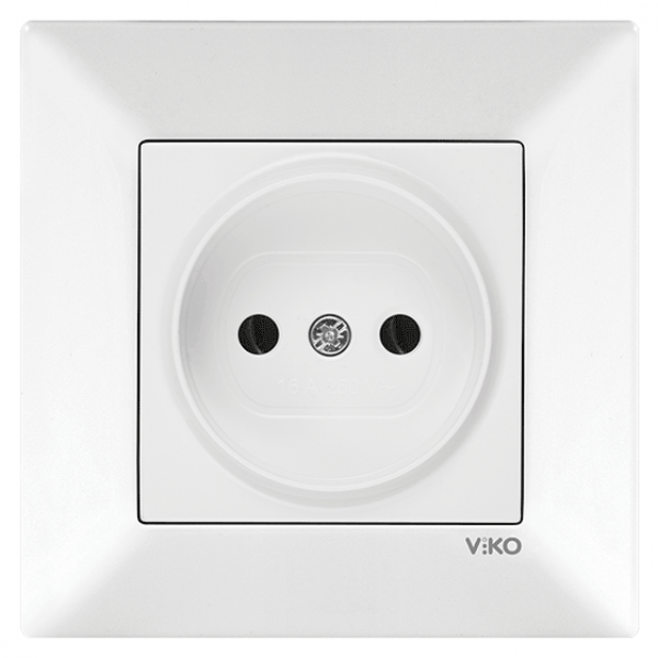 Розетка VIKO Meridian (без заземлення Біла (90970007-WH)