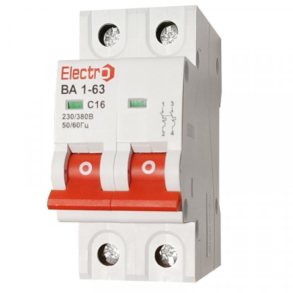 Автоматичний вимикач ВА 1-63 6кА 5A 2P C Electro