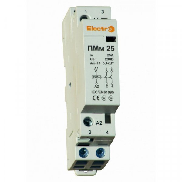Пускатель модульный ПМм 2P 25A 2NC 230В Electro